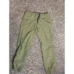 Patagonia Pants Mens Large Green Nylon Jogger Drawstring Elastic Cuff STY55210